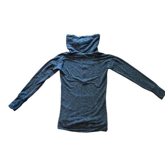 ATHLETA $88 Studio Cowl Sweatshirt Dark Gray Thumbholes Kangaroo Pocket Size XXS - Picture 4 of 6